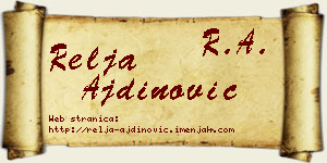Relja Ajdinović vizit kartica